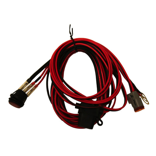 RIGID Industries Wire Harness Fits 4-6 Inch E-Series 6-10Inch SR-Series Single Unit Pods 40194