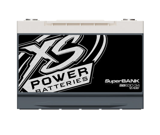 XS Power Batteries 12V Super Bank Capacitor Modules - M6 Terminal Bolts Included 15500 Max Amps SB630-34