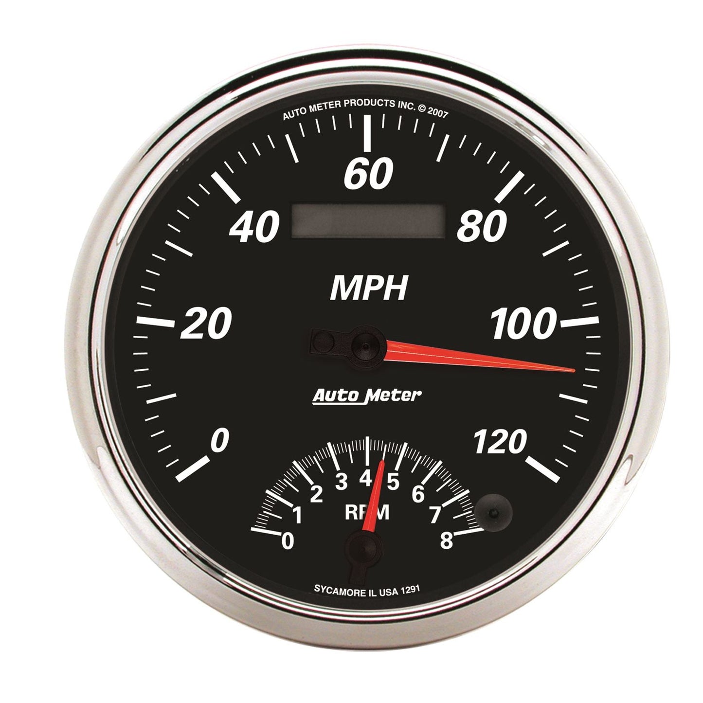 AutoMeter 5 in. TACHOMETER/SPEEDOMETER COMBO 8K RPM/120 MPH DESIGNER BLACK II 1291