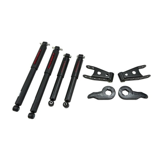 BELLTECH 766ND LOWERING KITS Front And Rear Complete Kit W/ Nitro Drop 2 Shocks 1992-1999 Chevrolet Tahoe/Yukon (2DR) 1 in. or 3 in. F/1 in. R drop W/ Nitro Drop II Shocks