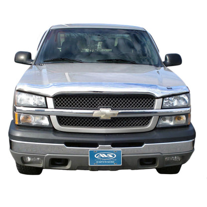 Auto Ventshade 680815 Chrome Hood Shield For 2002-2006 Avalanche 1500/2500 W/o Body Cladding 2003-2005 Silverado 1500 2003-2004 Silverado 2500/3500