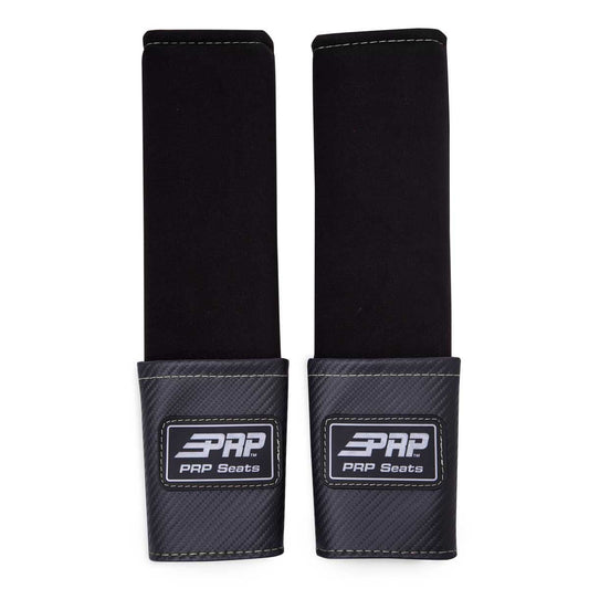 PRP-H61-White-Seat Belt Pads with Pocket