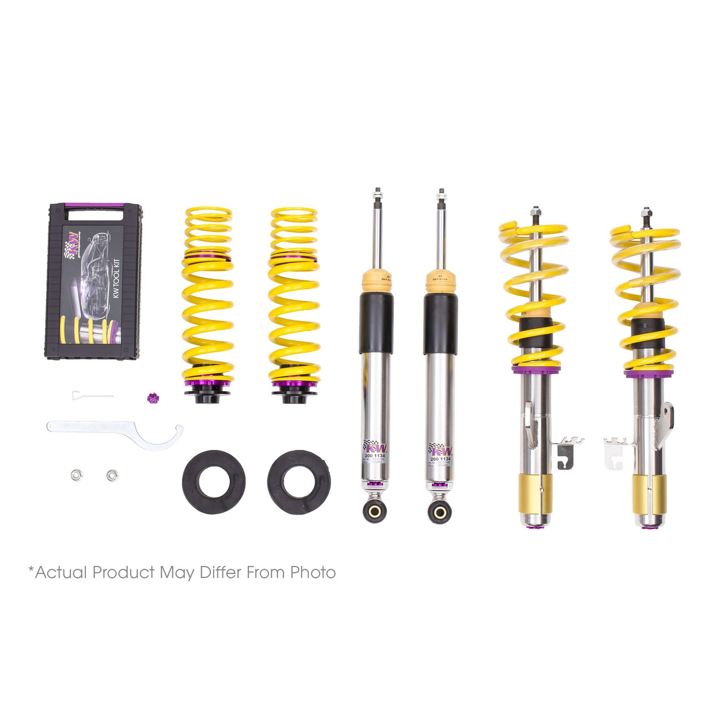 KW Suspensions 352100DL KW V3 Coilover Kit - Audi S3(GY) Sedan 4WD; without electronic dampers