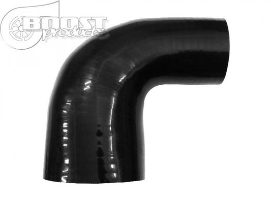 BOOST products Silicone Reducer Elbow 90 Degrees, 76 - 63mm 3" - 2-1/2") ID, Black '3259076063