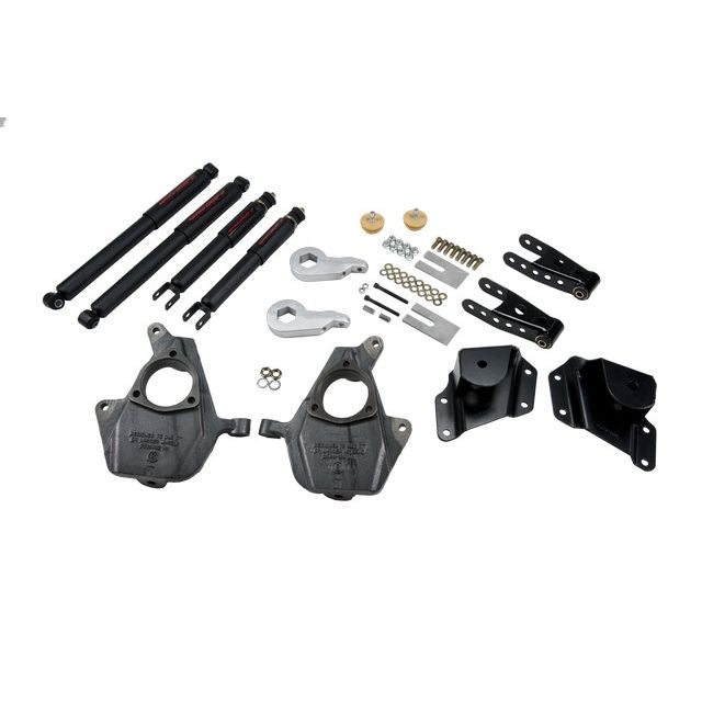 BELLTECH 656ND LOWERING KITS Front And Rear Complete Kit W/ Nitro Drop 2 Shocks 2005-2006 Chevrolet Silverado/Sierra (Std Cab w/ Factory Front Torsion bar) 3 in. or 4 in. F/4 in. R drop W/ Nitro Drop II Shocks