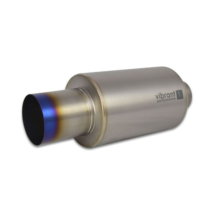 Vibrant Performance - 17560 - Muffler with Straight Cut Burnt Tip 2.50 in. Inlet