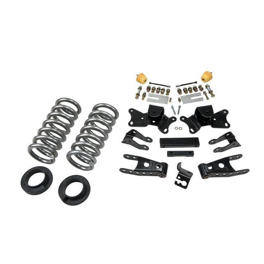 BELLTECH 718 LOWERING KITS Front And Rear Complete Kit W/O Shocks 1997-2000 Chevrolet Silverado/Sierra 3/4 Ton & 1 Ton ((All Cabs)/Dually) 1 in. or 2 in. F/4 in. R drop W/O Shocks