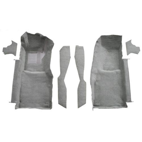 Auto Custom Carpets Inc 1978 Chevrolet Corvette Indianapolis 500 Pace Car Frt w/Console Strips & Kick Panels 1804 Silver Cutpile 11277-160-1041000000