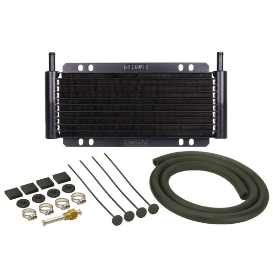 Derale 9 Row Series 8000 Plate & Fin Transmission Cooler Kit, 11/32" 13501