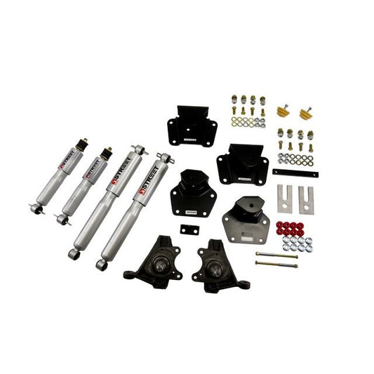 BELLTECH 804SP LOWERING KITS Front And Rear Complete Kit W/ Street Performance Shocks 1991-1996 Dodge Dakota (Std Cab V8) 2 in. F/4 in. R drop W/ Street Performance Shocks