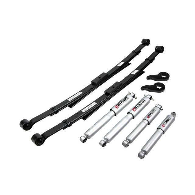 BELLTECH 767SP LOWERING KITS Front And Rear Complete Kit W/ Street Performance Shocks 1992-1999 Chevrolet Tahoe/Yukon (2DR) 1 in. or 3 in. F/3.5 in. R drop W/ Street Performance Shocks