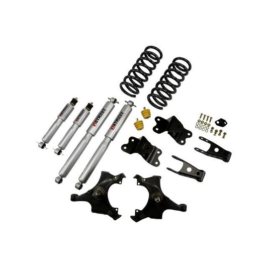 BELLTECH 969SP LOWERING KITS Front And Rear Complete Kit W/ Street Performance Shocks 1988-1991 Chevrolet Silverado/Sierra C1500 (Std Cab) 3 in. F/4 in. R drop W/ Street Performance Shocks