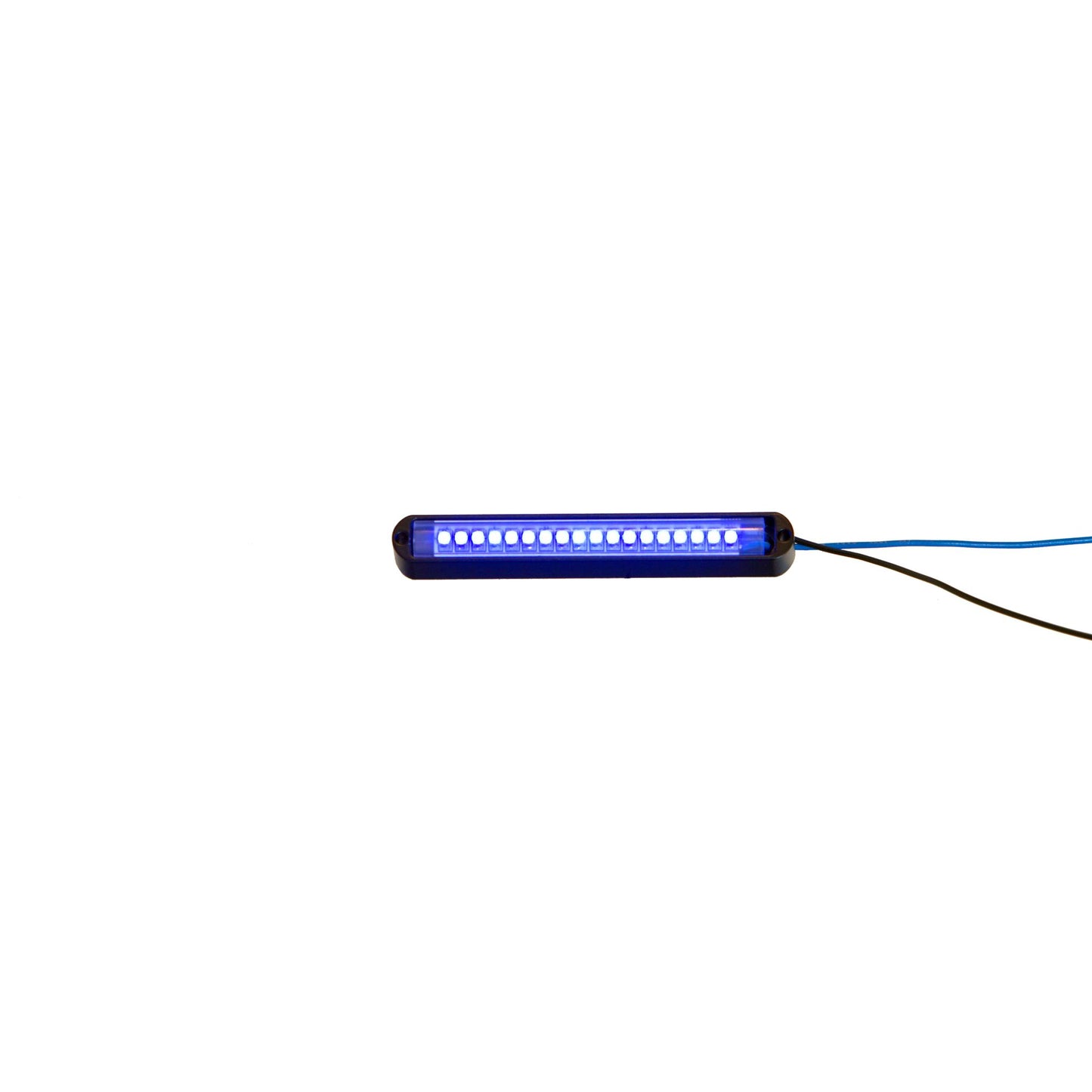 Lazer Star Lights BLACK BILLETLED 4" BLUE-BOTTOM MOUNT LS544B