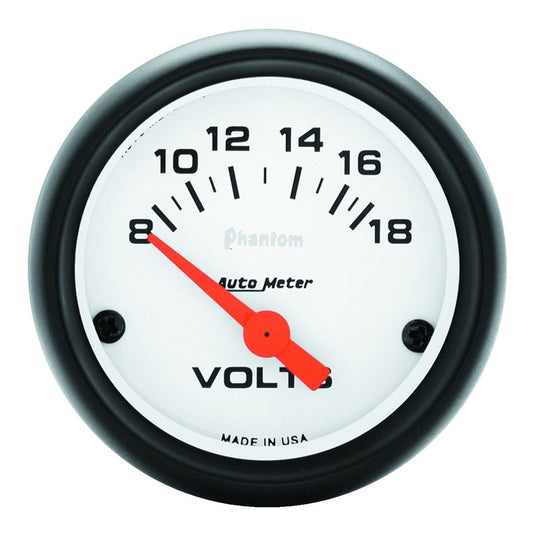 AutoMeter 2-1/16 in. VOLTMETER 8-18V PHANTOM 5791