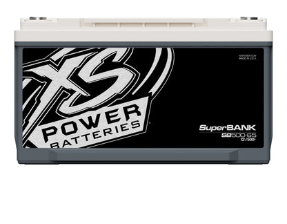 XS Power Batteries 12V Super Bank Capacitor Modules - M6 Terminal Bolts Included 10000 Max Amps SB500-65