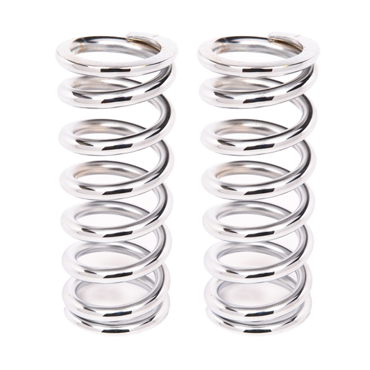 Aldan American Coil-Over-Spring 650 lbs./in. Rate 9 in. Length 2.5 in. I.D. Chrome Pair 9-650CH2