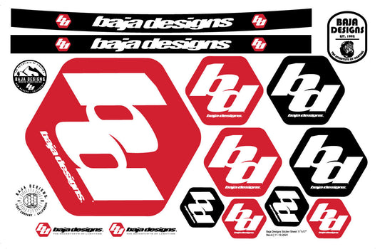 Baja Designs Sticker Sheet 900098