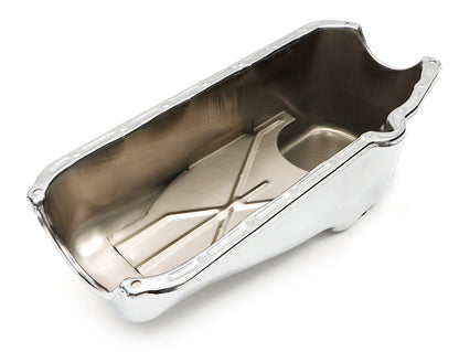 Trans-Dapt Performance Chrome Oem-Style Oil Pan- 1955-79 Chevy 283-400; 4 Qt. Capacity 9005