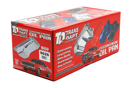 Trans-Dapt Performance Oil Pan Finned Aluminum Sb Ford 260-302 1962-82 9026