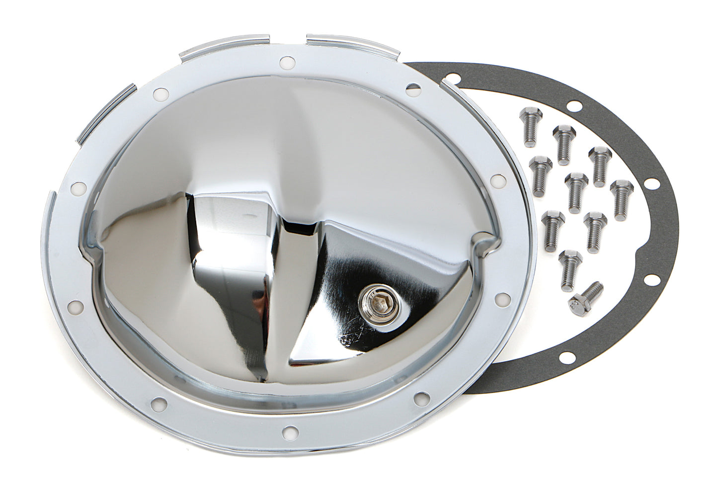 Trans-Dapt Performance Gm Intermediates And 88-06 Gm 1/2 Ton (10 Bolt) Complete Chrome Differential Cover Kit 9037