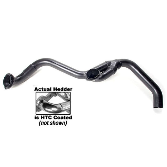 Hedman Hedders 3-BOLT GASKETED FLANGE COLLECTOR Y-PIPE; FOR 68476 68478 66479 66471 61478 66481- HTC COATED 17476