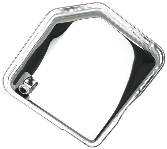 Trans-Dapt Performance Th350- Chrome Transmission Pan; Stock Capacity; Stock Depth; Plain Bottom 9074