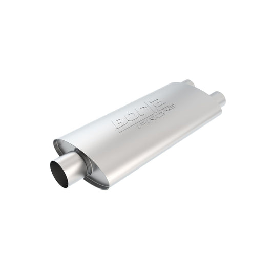 Borla ProXS Muffler 2.5in Center Inlet/ 2.5in Dual Outlet 4in x 9.5in Oval x 19in Long Body 40348