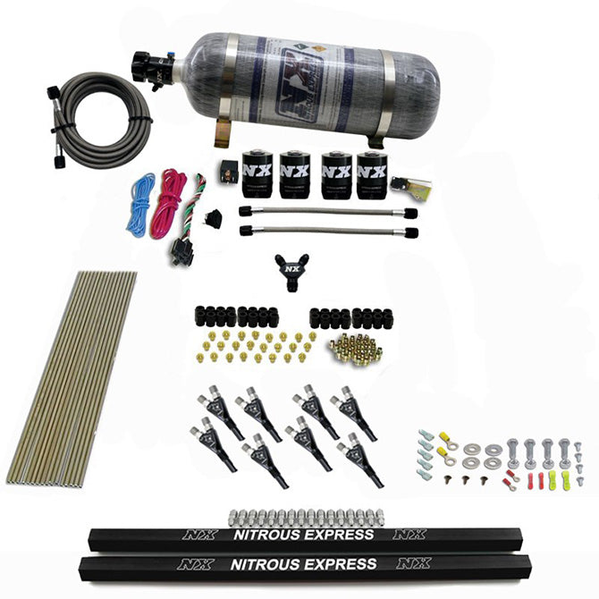 Nitrous Express PRO-SHK/GAS (200300400500600HP) W/ RAILS AND COMPOSITE BOTTLE NX-91006-12