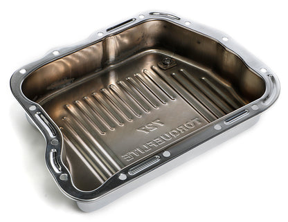 Trans-Dapt Performance Chrome Steel Extra Capacity Transmission Pan; Finned; Chrysler 727 9108