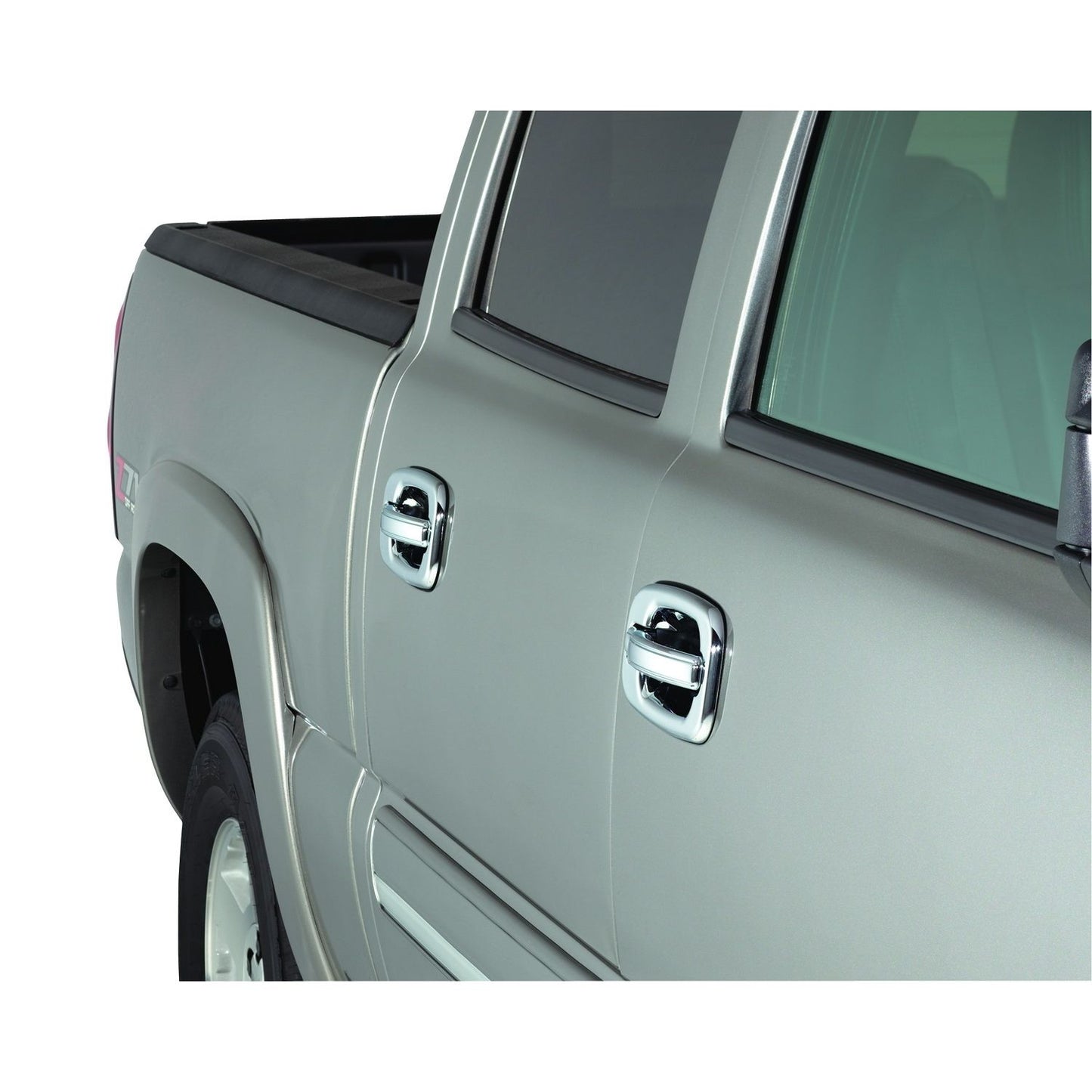 Auto Ventshade 685302 Chrome Door Handle Covers 4-Door Set For 2004-2014 Ford F-150 Without Keypad Or Passenger Keyhole