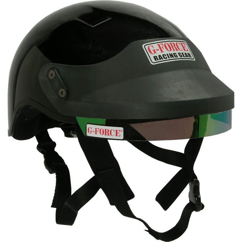 G-FORCE Racing Gear GFPRO CREW HELMET X-LARGE BLACK 4412XLGBK