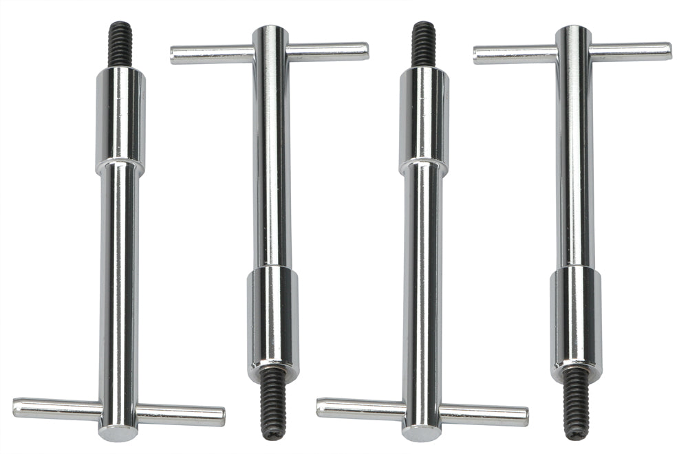 Trans-Dapt Performance 1/4 In.-20 X 4-1/4 In. Tall T-Bar Style Valve Cover Fasteners- Chrome 9120