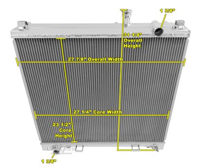 STILLEN Nissan Titan, Armada / Infiniti QX56 Premium High-Performance Aluminum Radiator - 401446