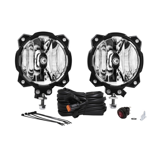 KC HiLiTES 6 in Pro6 Gravity LED - Infinity Ring - 2-Light System- SAE/ECE - 20W Driving Beam 91303