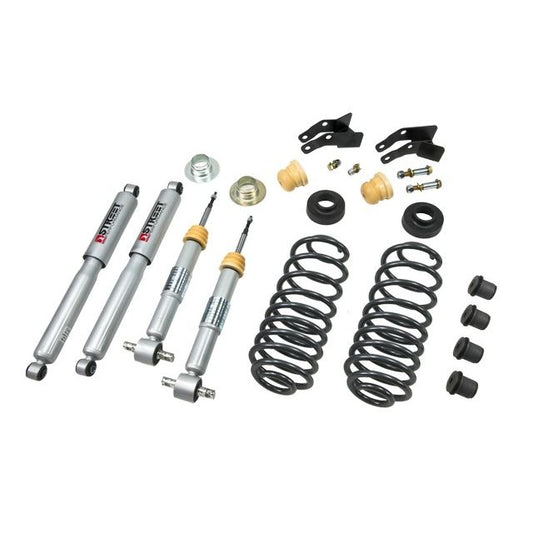 BELLTECH 752SP LOWERING KITS Front And Rear Complete Kit W/ Street Performance Shocks 2007-2014 Chevrolet Suburban/Yukon XL (w/out Factory Autoride 2WD/4WD) +1 in. or -2 in. F/3 in. or 4 in. R drop W/ Street Performance Shocks