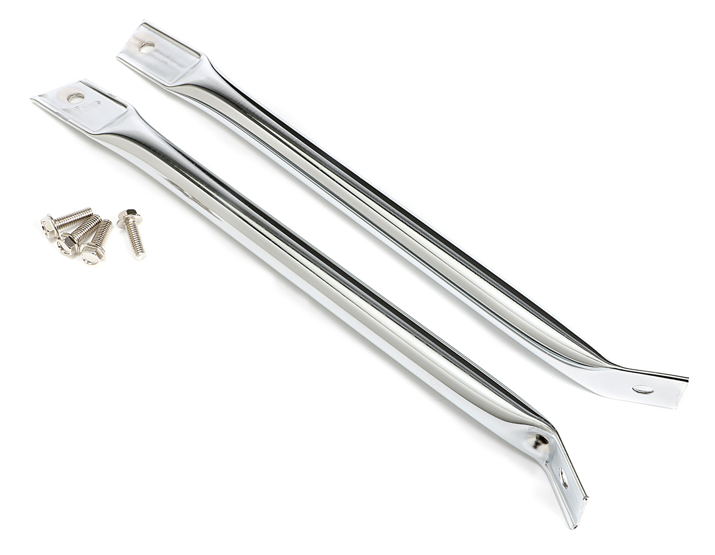 Trans-Dapt Performance Radiator Support Bars; 1970-81 Camaros Only (Pr.)- Chrome 9176