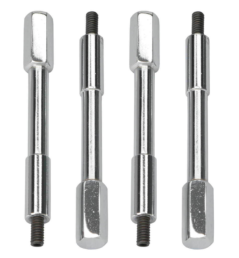 Trans-Dapt Performance 1/4 In.-20 X 4-1/4 In. Hex Stud Style Valve Cover Bolts- Chrome 9182