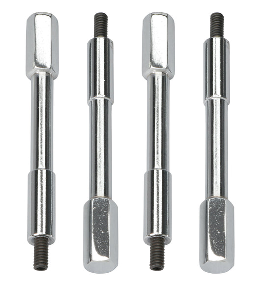 Trans-Dapt Performance 1/4 In.-20 X 4-1/4 In. Hex Stud Style Valve Cover Bolts- Chrome 9182