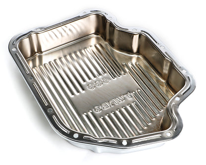 Trans-Dapt Performance Th400- Chrome Transmission Pan; Extra Capacity (1-1/2 Qts Over Stock); 3 In. Depth; Finned Bottom 9197