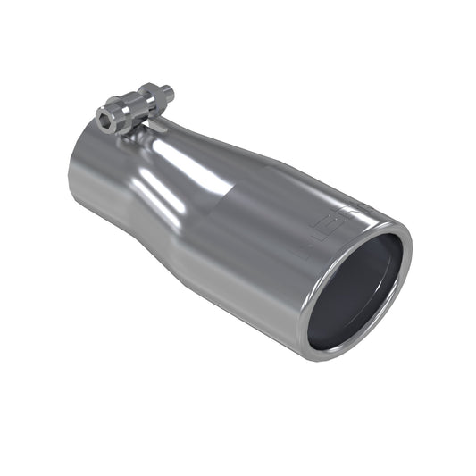MBRP Exhaust Tip; 3 in. O.D. Oval 2in. inlet 7 1/16in. length; T304 T5116
