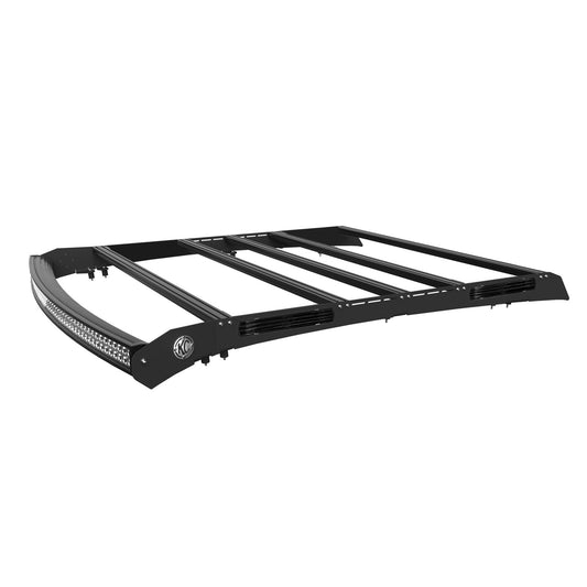 KC HiLiTES M-RACK KIT - 50" C-Series LED CR50 - 300W Curved Light Bar System - Side Blackout Plates - for 05-19 Toyota Tacoma Double Cab 92233