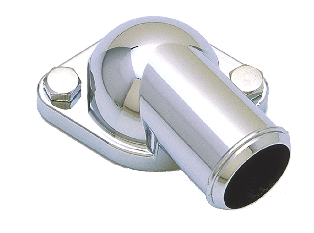 Trans-Dapt Performance Water Neck; Pontiac V8- 1964-79; (O-Ring Seal); - Chrome 9230