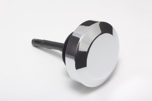 Trans-Dapt Performance Power Steering Pump Cap With Dipstick Gm A-Can Type Saginaw- Chrome 9253