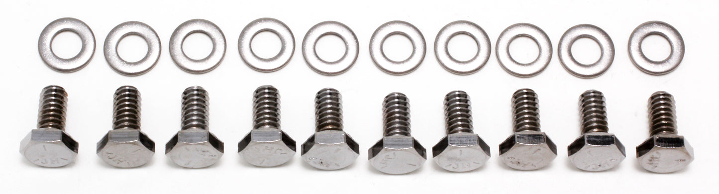 Trans-Dapt Performance Timing Chain Cover Bolts (Chrome)- Chevy 4.3L V6 Or Sb Chevy 283-400 9273