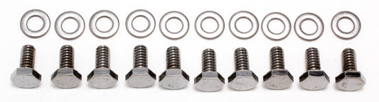 Trans-Dapt Performance Timing Chain Cover Bolts (Chrome)- Chevy 4.3L V6 Or Sb Chevy 283-400 9273