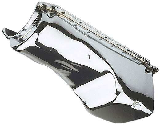 Trans-Dapt Performance Chrome Oem-Style Oil Pan- 1960-90 Chevy 396-454; 4 Qt. Capacity 9294
