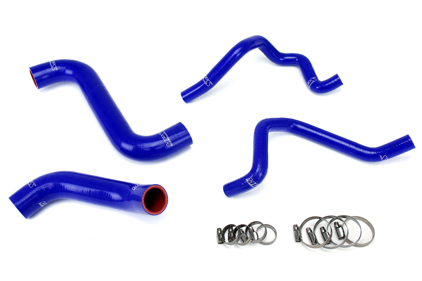 HPS Performance 3-ply Reinforced Silicone Replaces Rubber Radiator And Heater Coolant Hoses 57-1811-BLUE