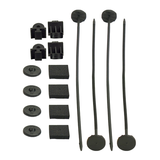 Derale Electric Fan Mounting Kit, Plastic Rods, Clips and Mounting Feet 16744