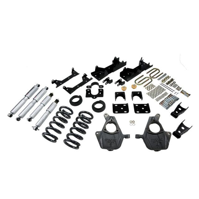 BELLTECH 672SP LOWERING KITS Front And Rear Complete Kit W/ Street Performance Shocks 2001-2006 Chevrolet Silverado/Sierra (Ext Cab) 4 in. or 5 in. F/6 in. or 7 in. R drop W/ Street Performance Shocks