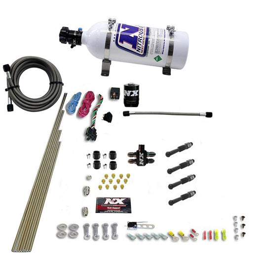 Nitrous Express DRY DIRECT PORT NITROUS SYSTEM. 4 CYLINDER W/ 5LB BOTTLE NX-93046-05